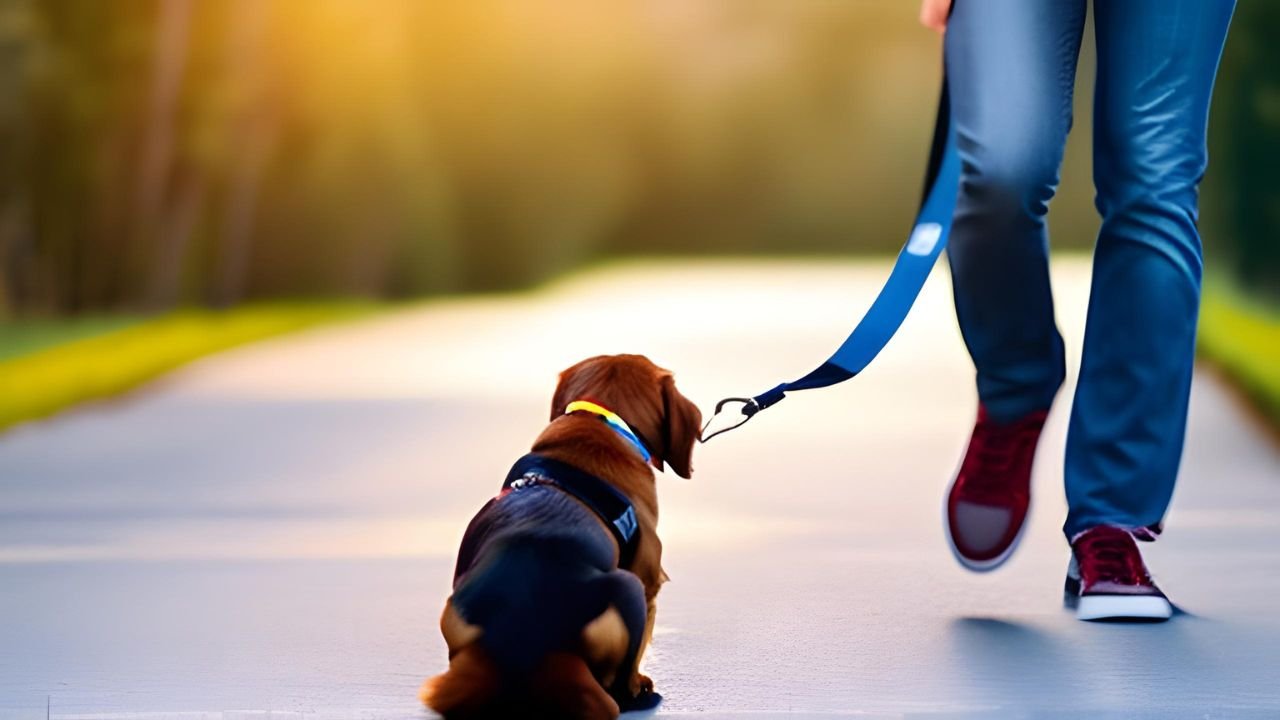 Avoid pulling on the leash or punishing your dog for misbehaving.