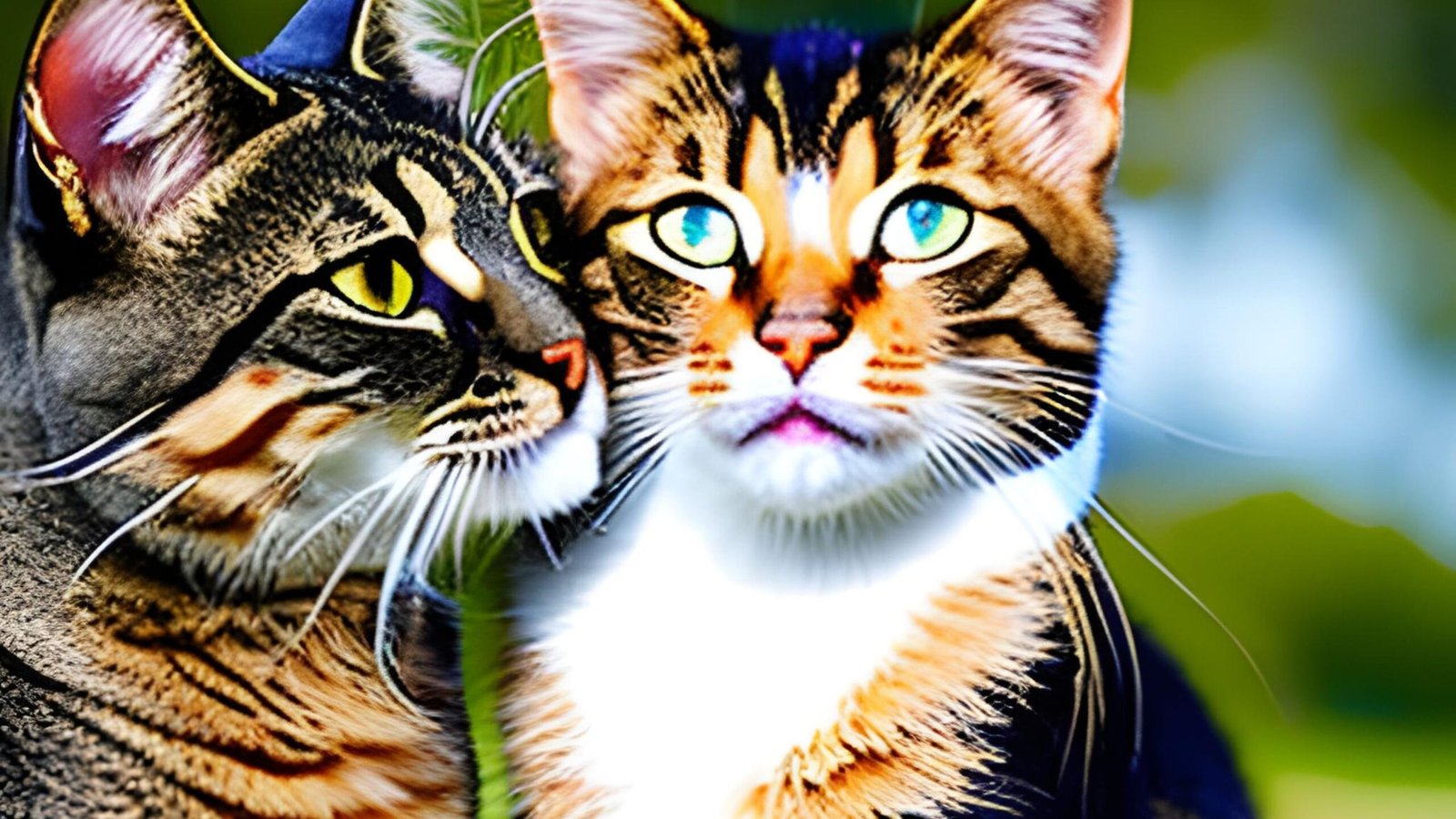 Cats Bite Each Other on the Neck