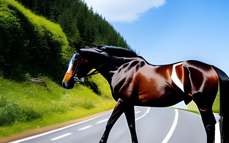 Horse Cross the Road