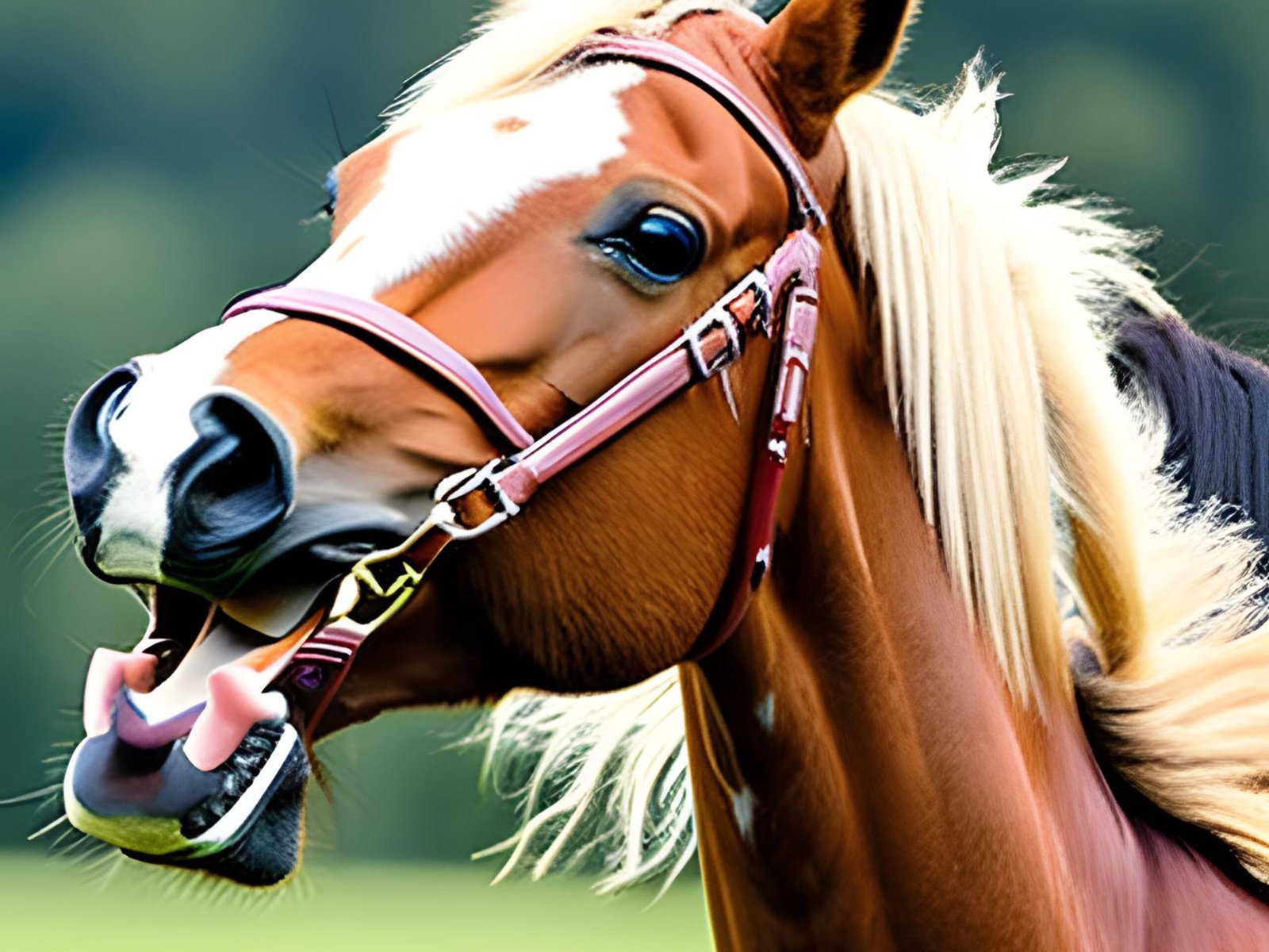 Horses Bare Their Teeth