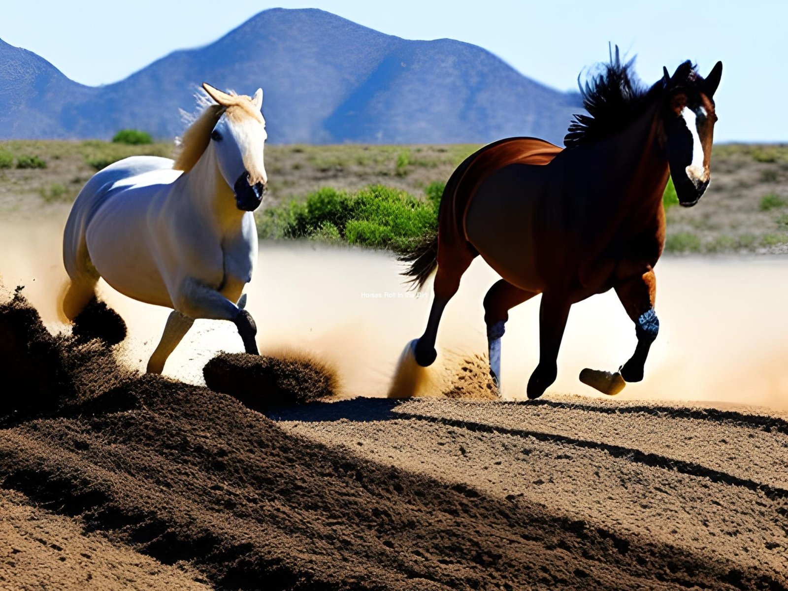 Horses Roll in the Dirt